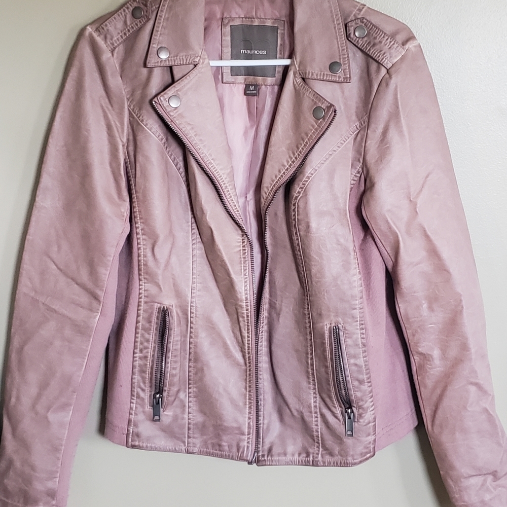 Blush/Pink Leather Jacket